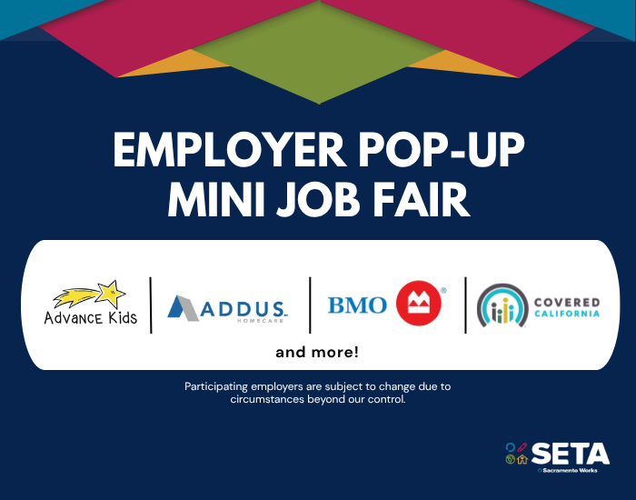 Employer Pop-Up Mini Job Fair 7/27/26